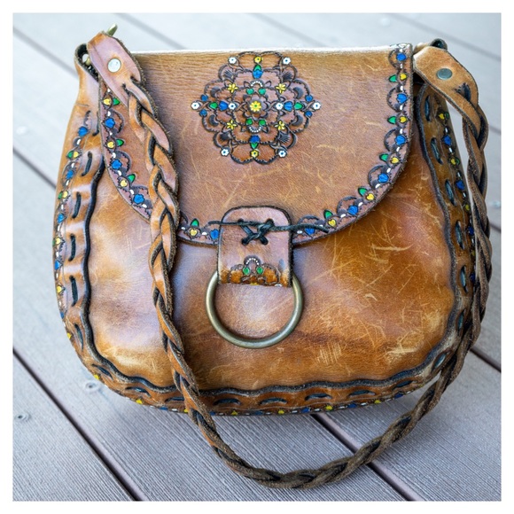 boho leather bags
